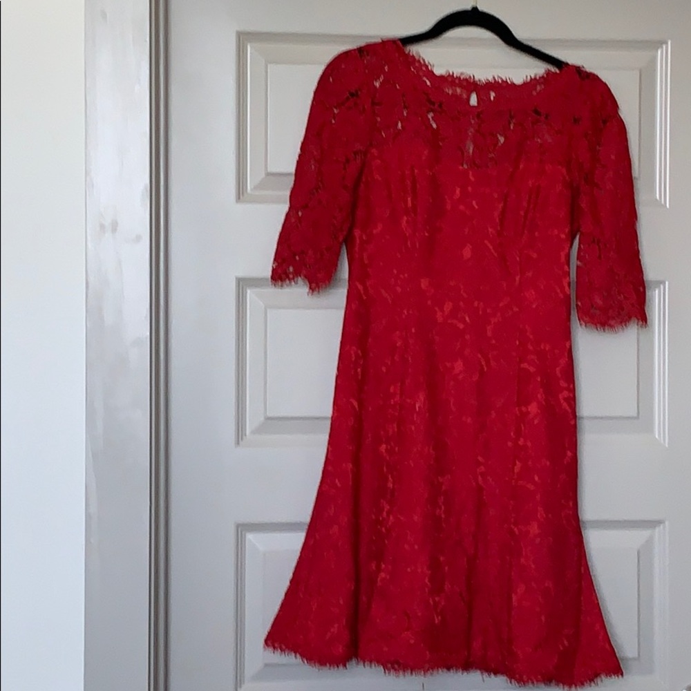 Eliza J Red Lace Dress